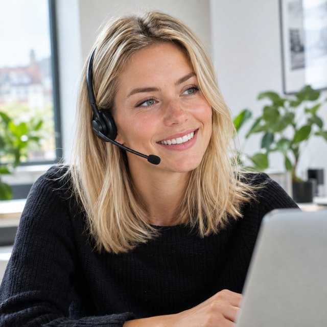 Iemand van ons belteam aan de telefoon